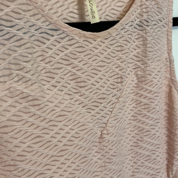 Pink skater style dress with cutouts - Picture 2 of 2